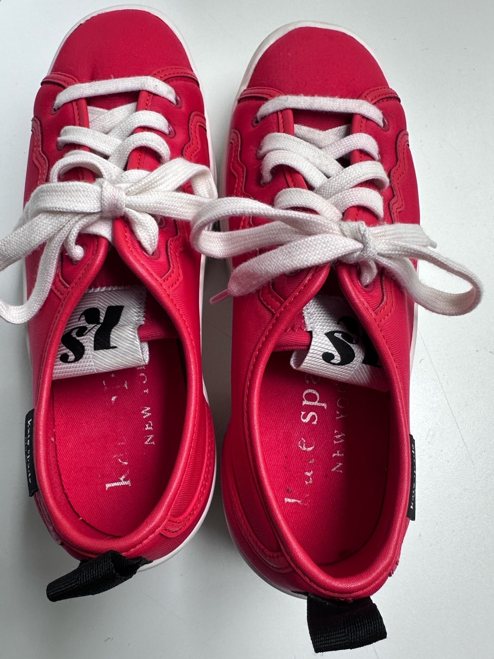 Kate Spade New York Red Upstate Platform Sneakers Size 8 - Picture 5 of 9